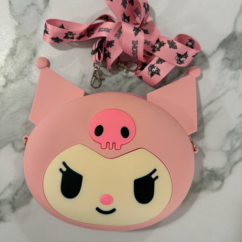 Kuromi Pink Crossbody Bag